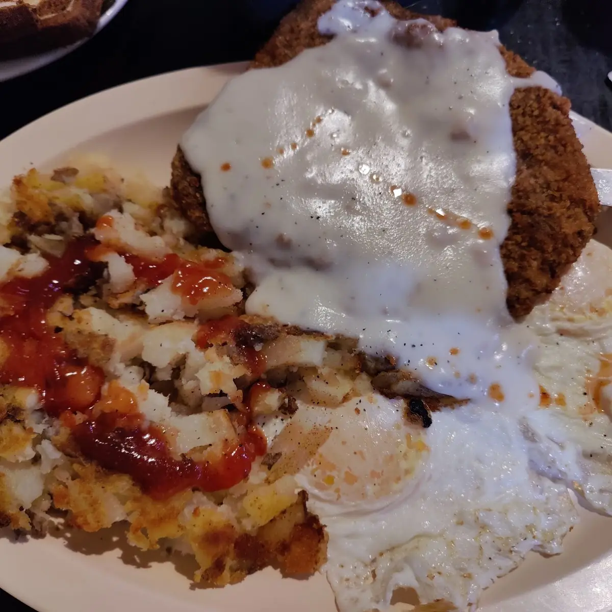 Chicken Fried Steak and Eggs