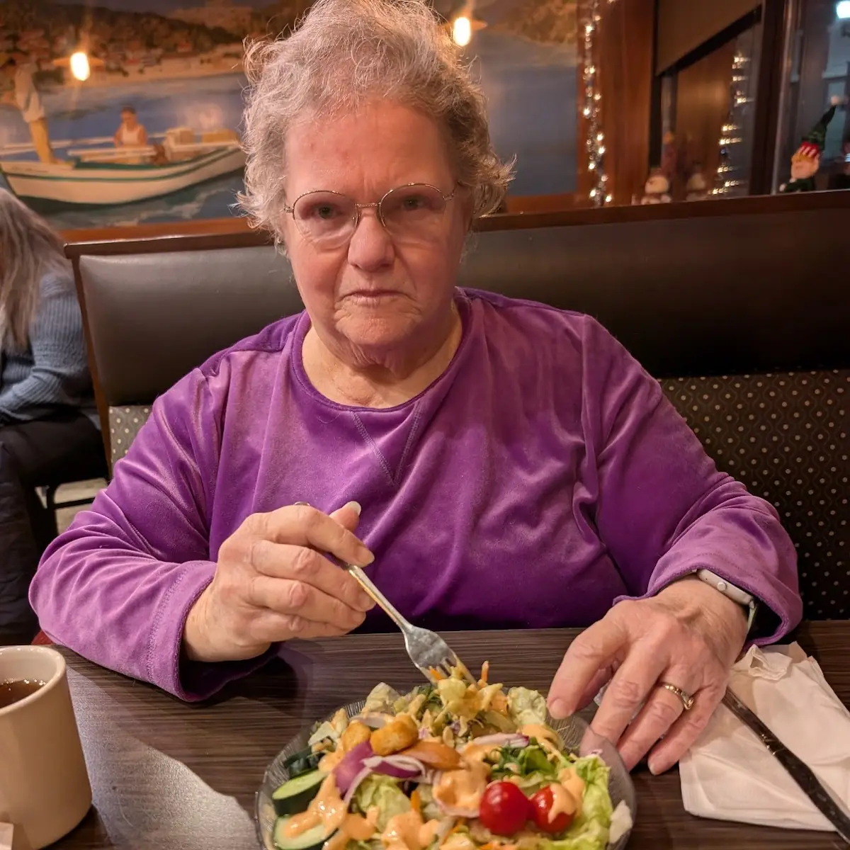Green Salad with 1000 Island Dressing