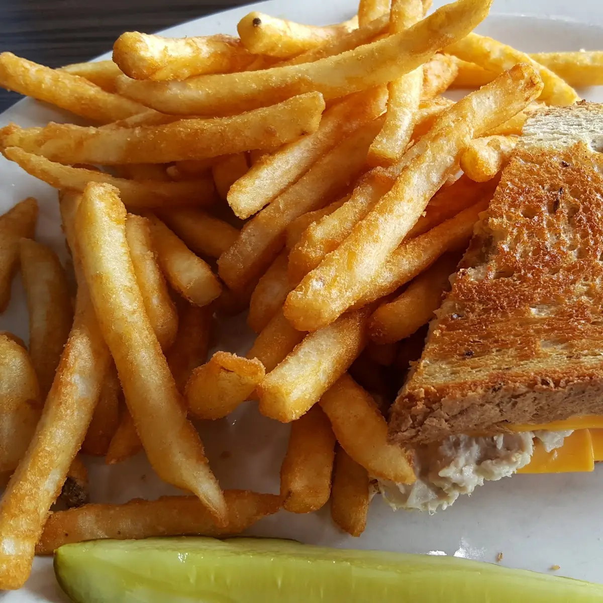 Grilled Cheese with Steak Fries