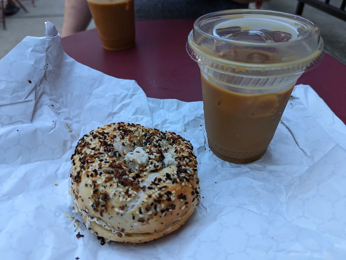 Everything Bagel with Vegan Cream Cheese