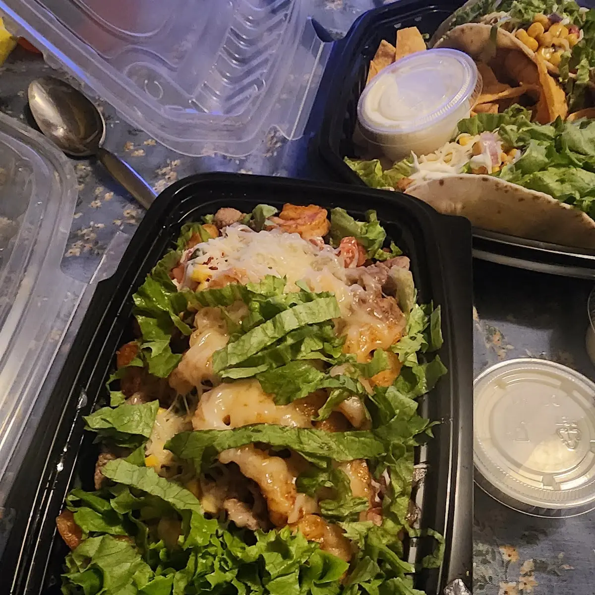 Chicken Bacon Sriracha Ranch Salad