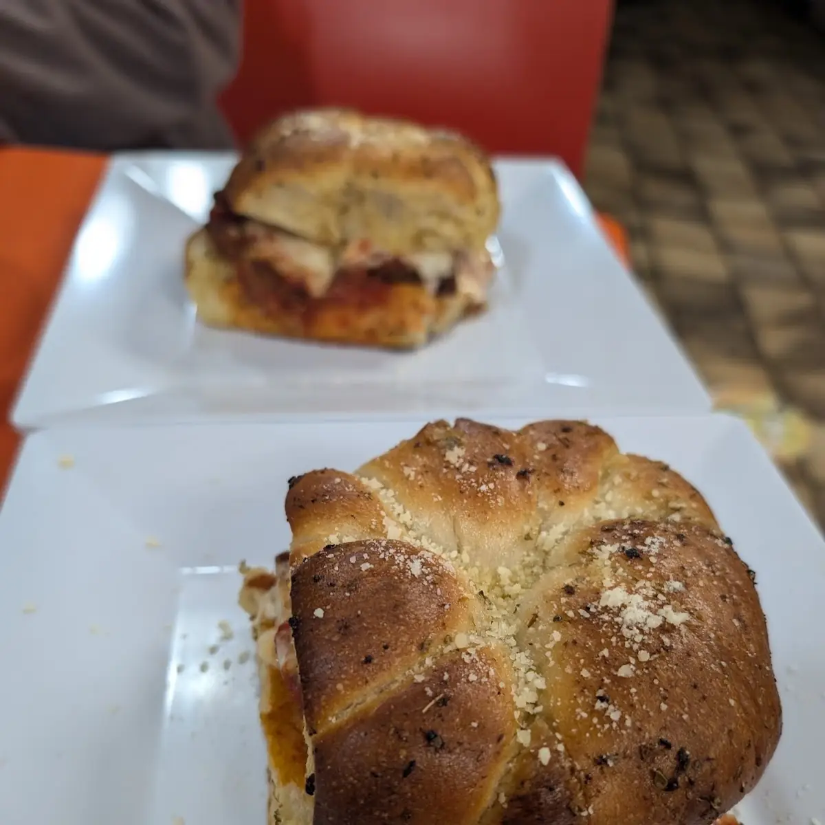 Garlic Knot Chicken Parm Sandwiches