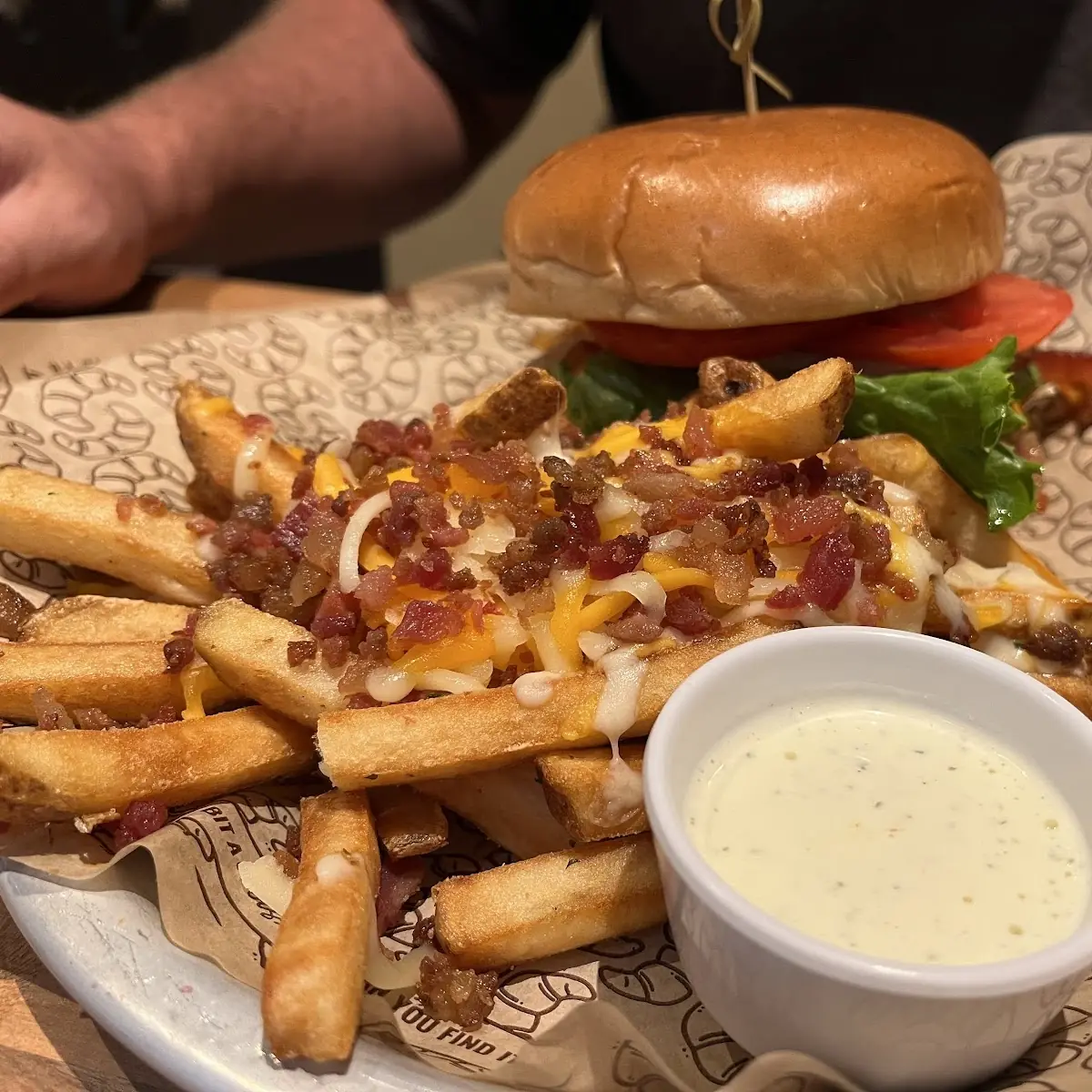 Bacon Cheeseburger with Cheese Bacon Fries