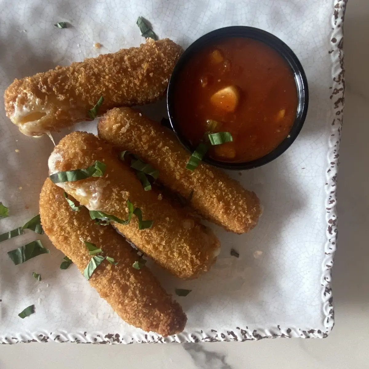 Fried Mozzarella Cheese