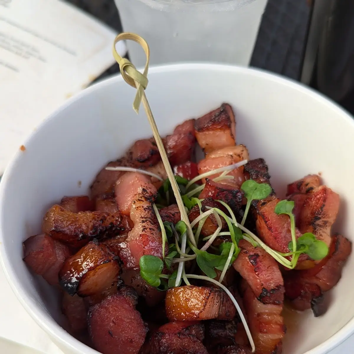 Maple Bourbon Pork Belly Bites
