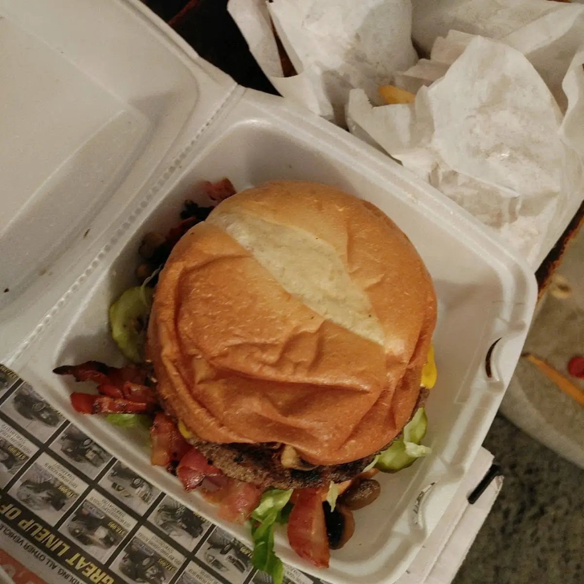 Bacon Mushroom Burger