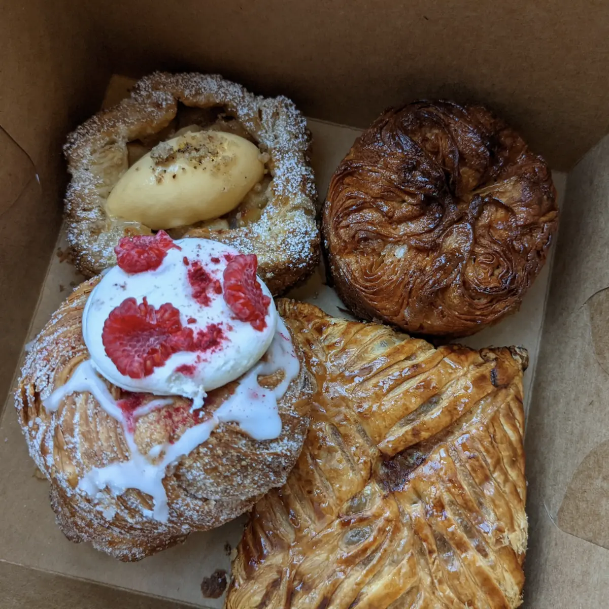 Raspberry Rose Cruffin