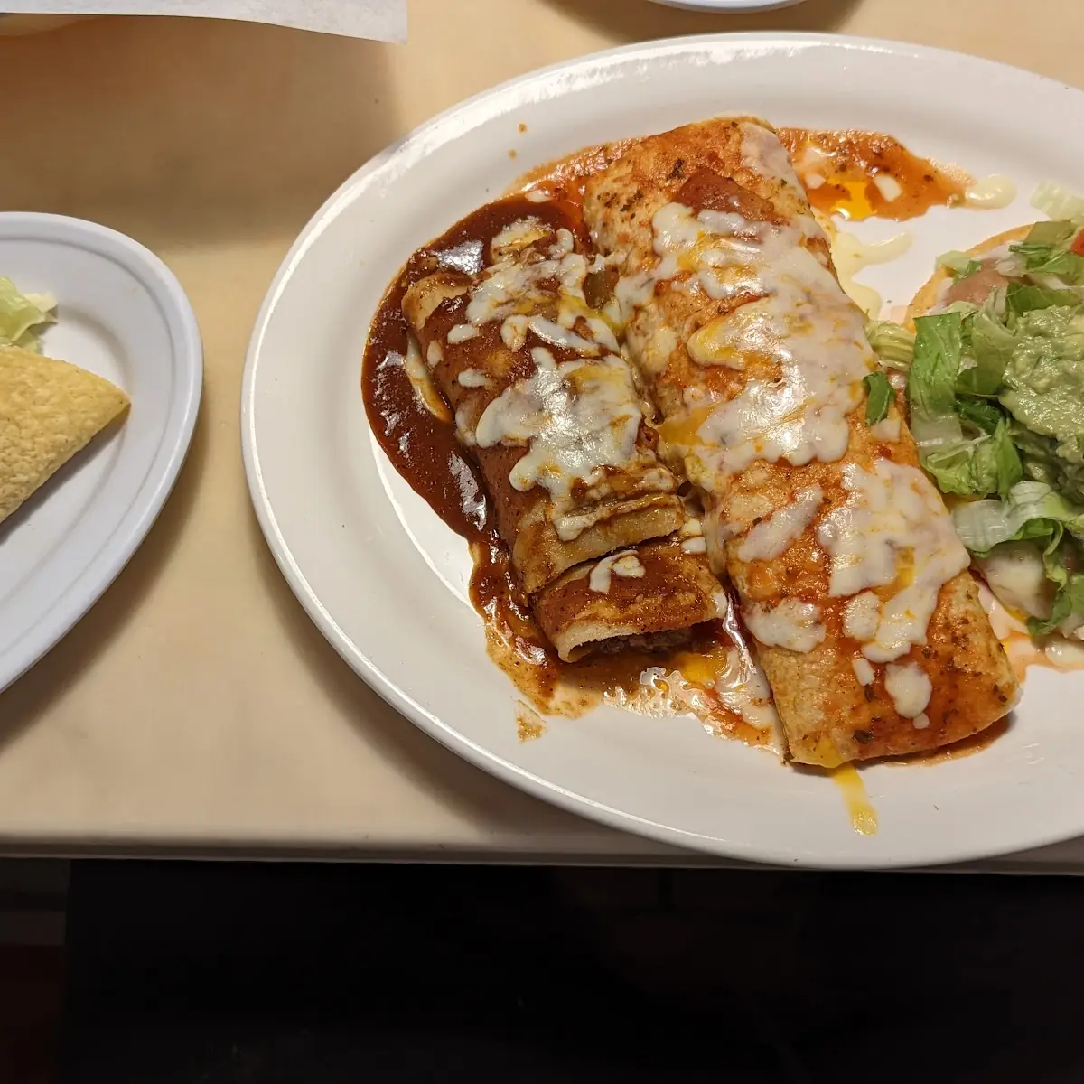 Lunch Enchiladas with Grilled Chicken