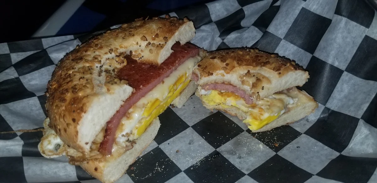 Everything Bagel Pork Roll Egg & Cheese