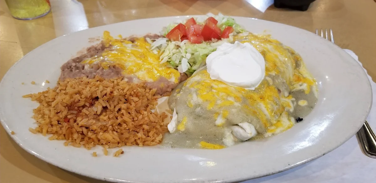 Three Cheese Enchiladas Festivo with Two Eggs