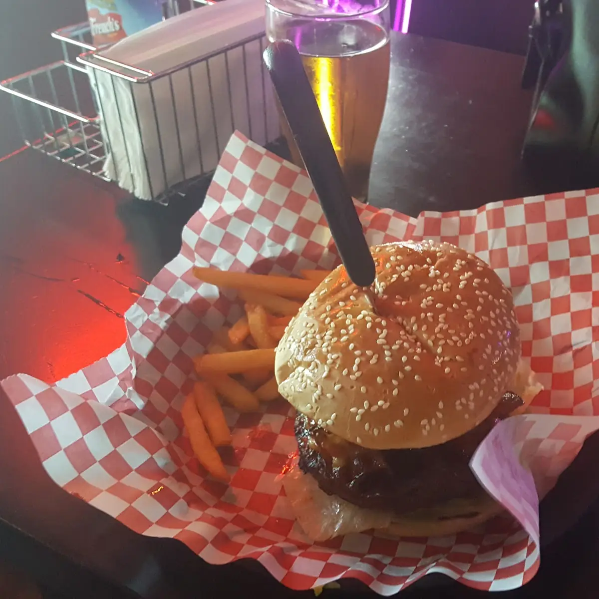 Cowboy Burger and Fries