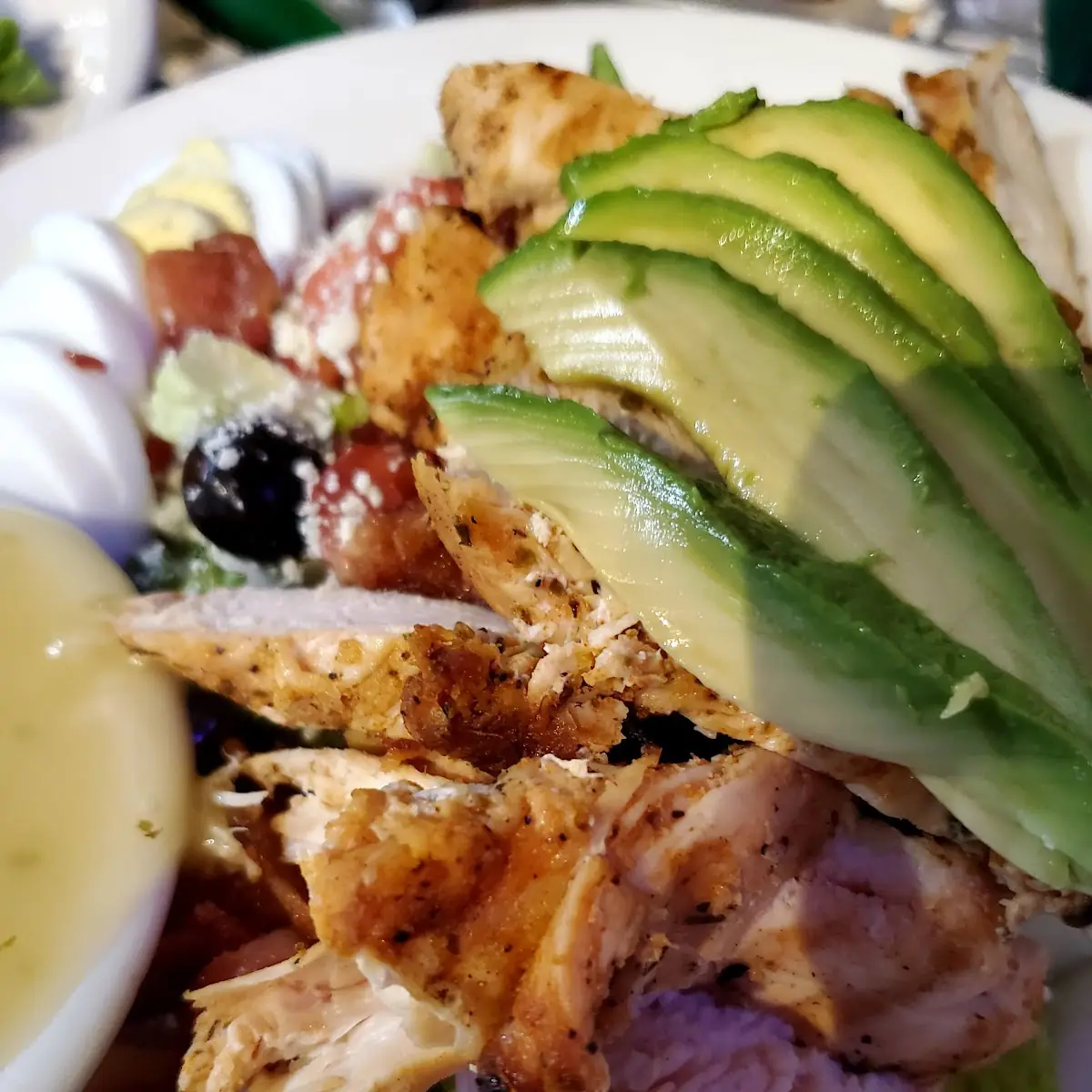 Chopped Salad with Avocado Slices