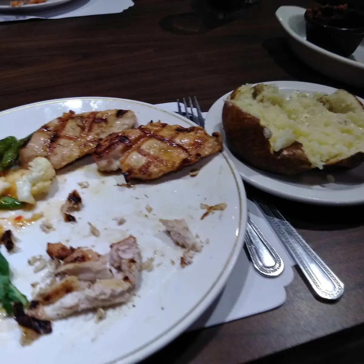 Grilled Chicken Breast Baked Potato