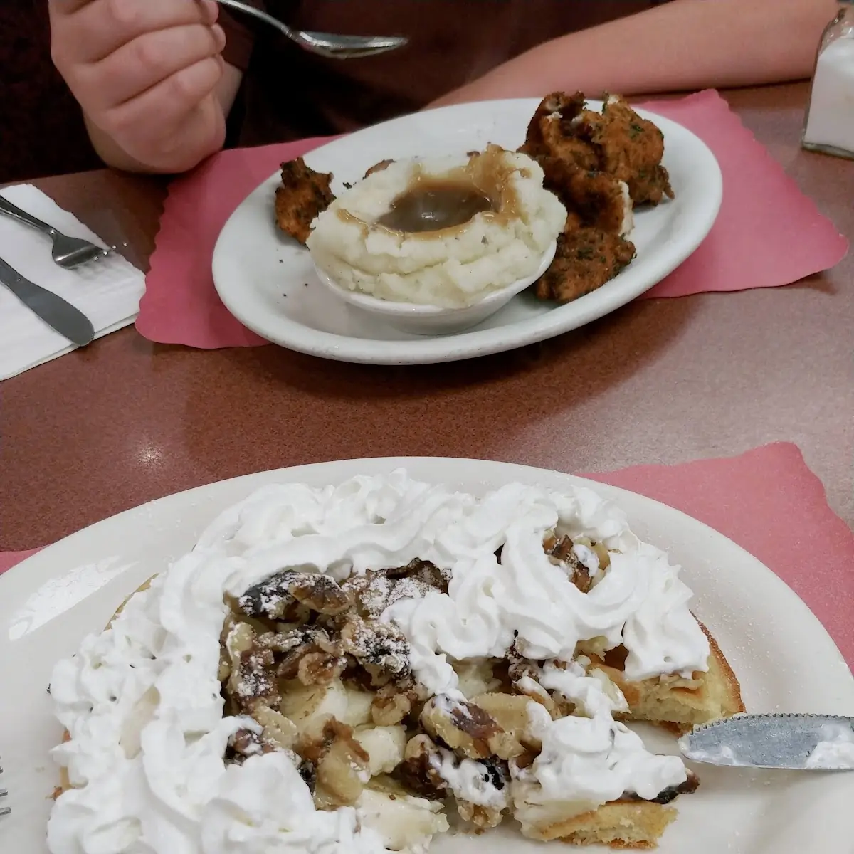 Banana Walnut Waffles