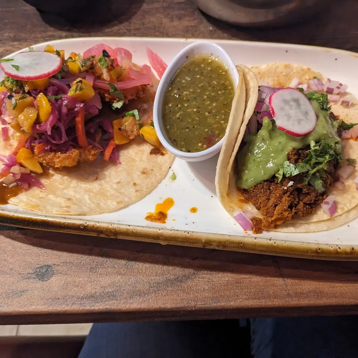 Coco Taco and Chorizo Taco
