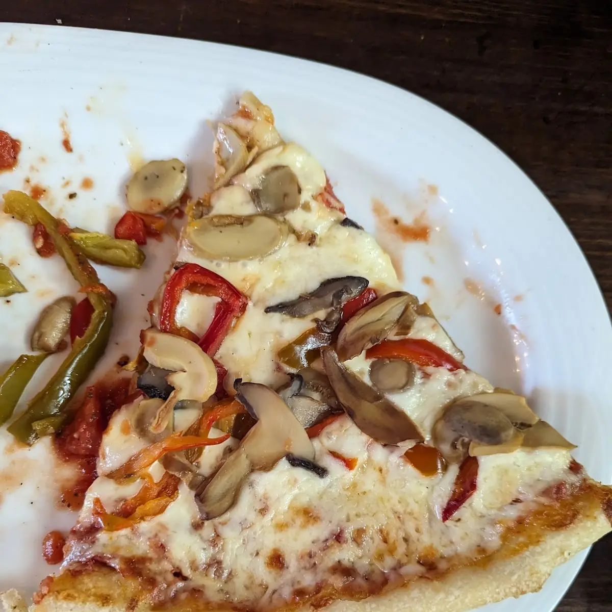 Mushroom and Veggie Pizza