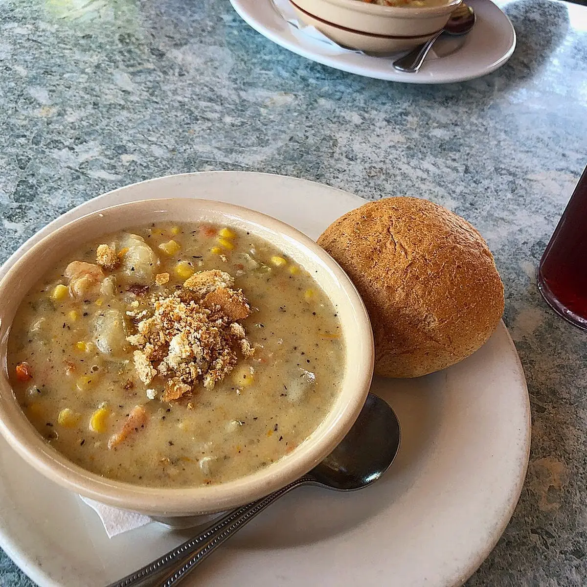 Shrimp Sausage & Corn Chowder
