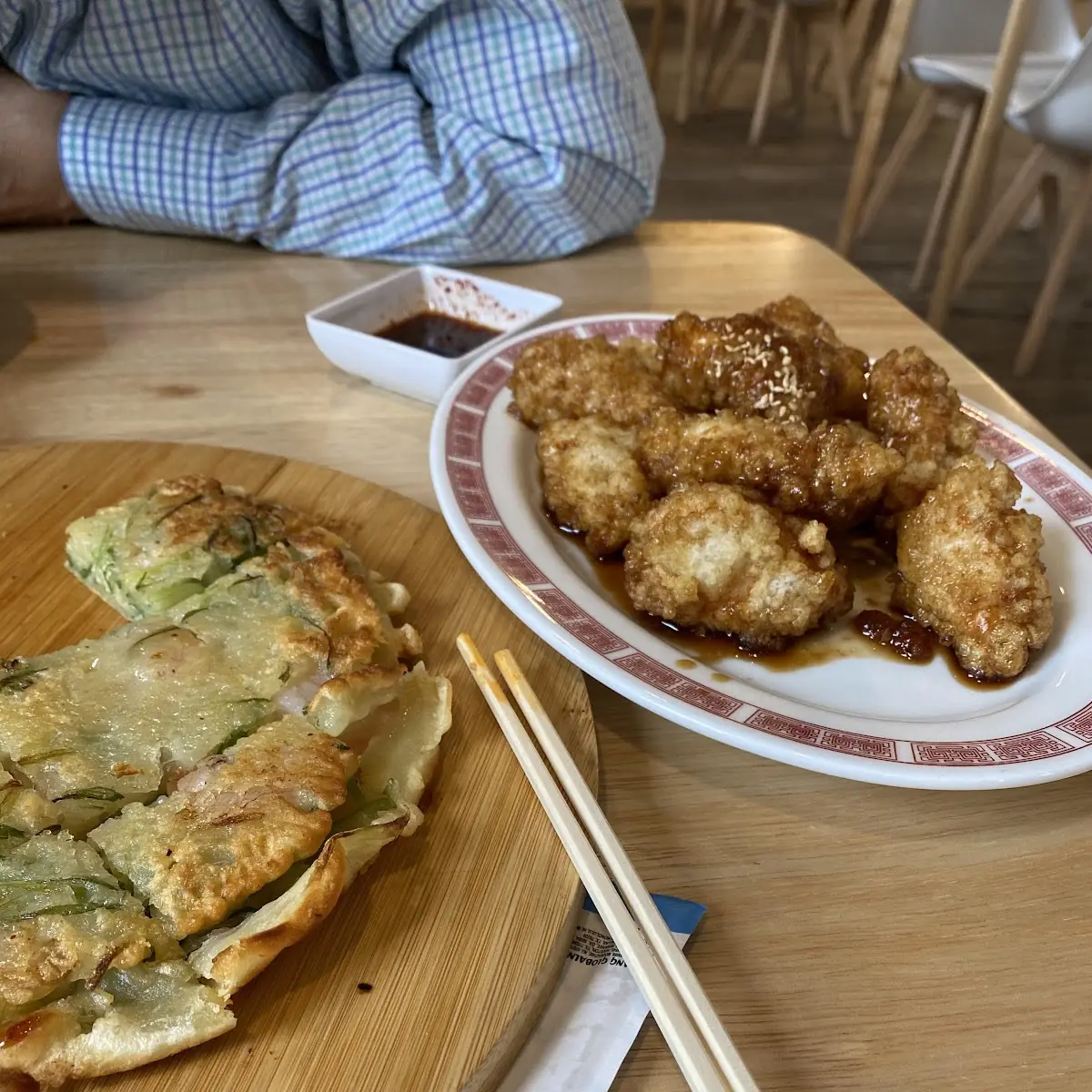 Fried Chicken and Seafood Pancake