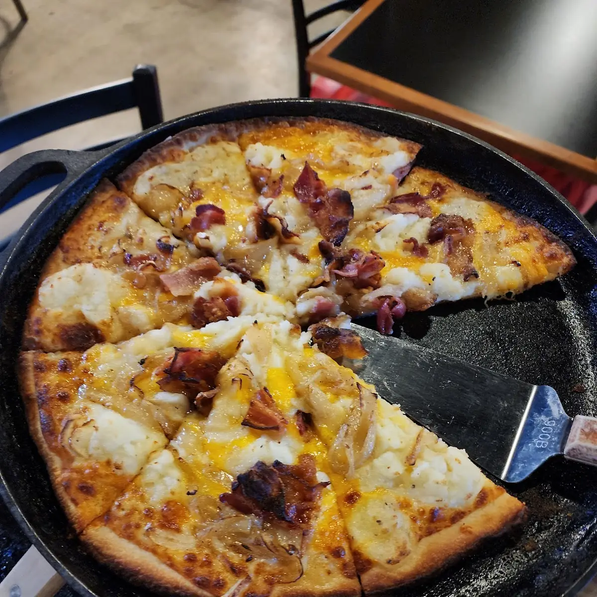 Cast Iron Cheese Pizza