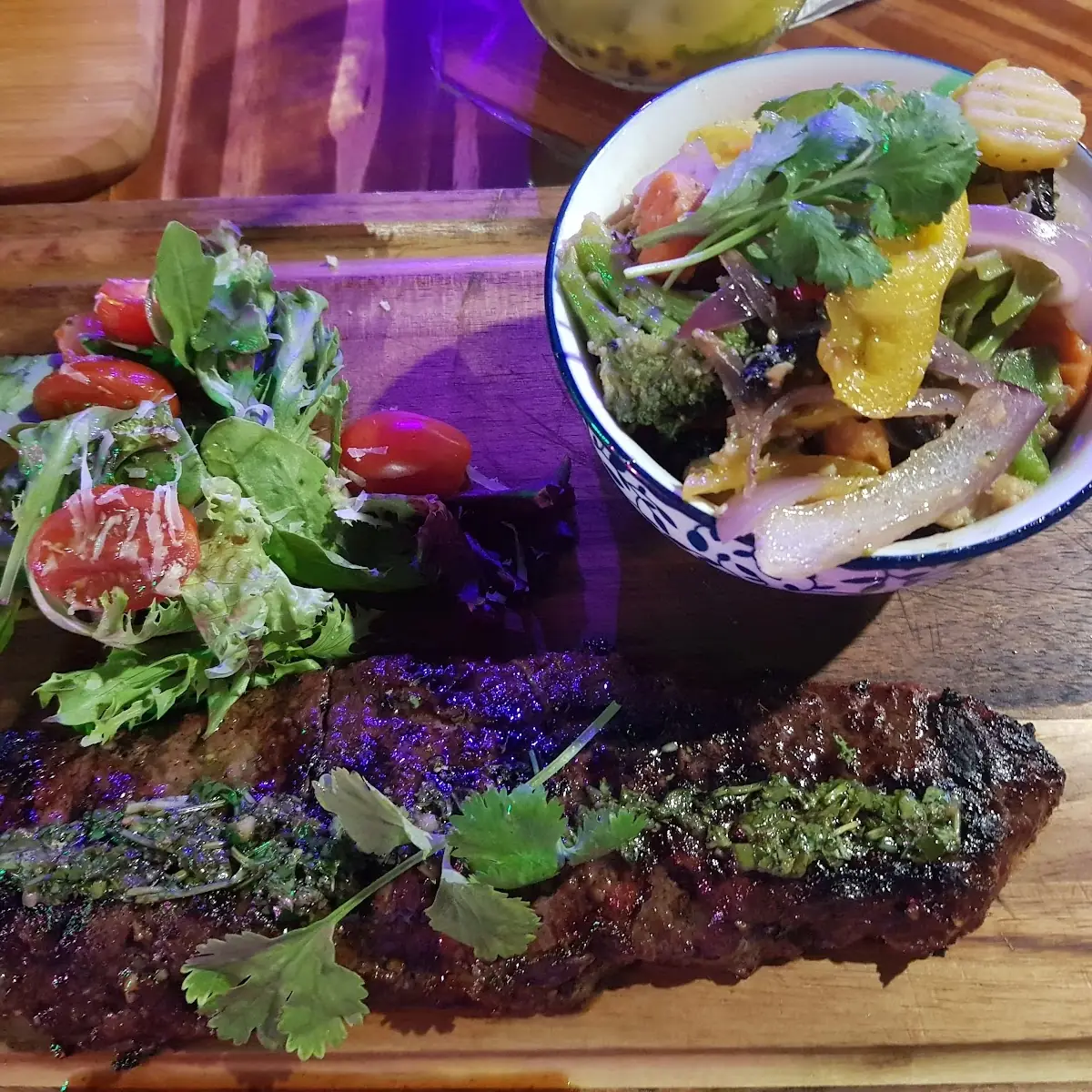 Flank Steak with Salad
