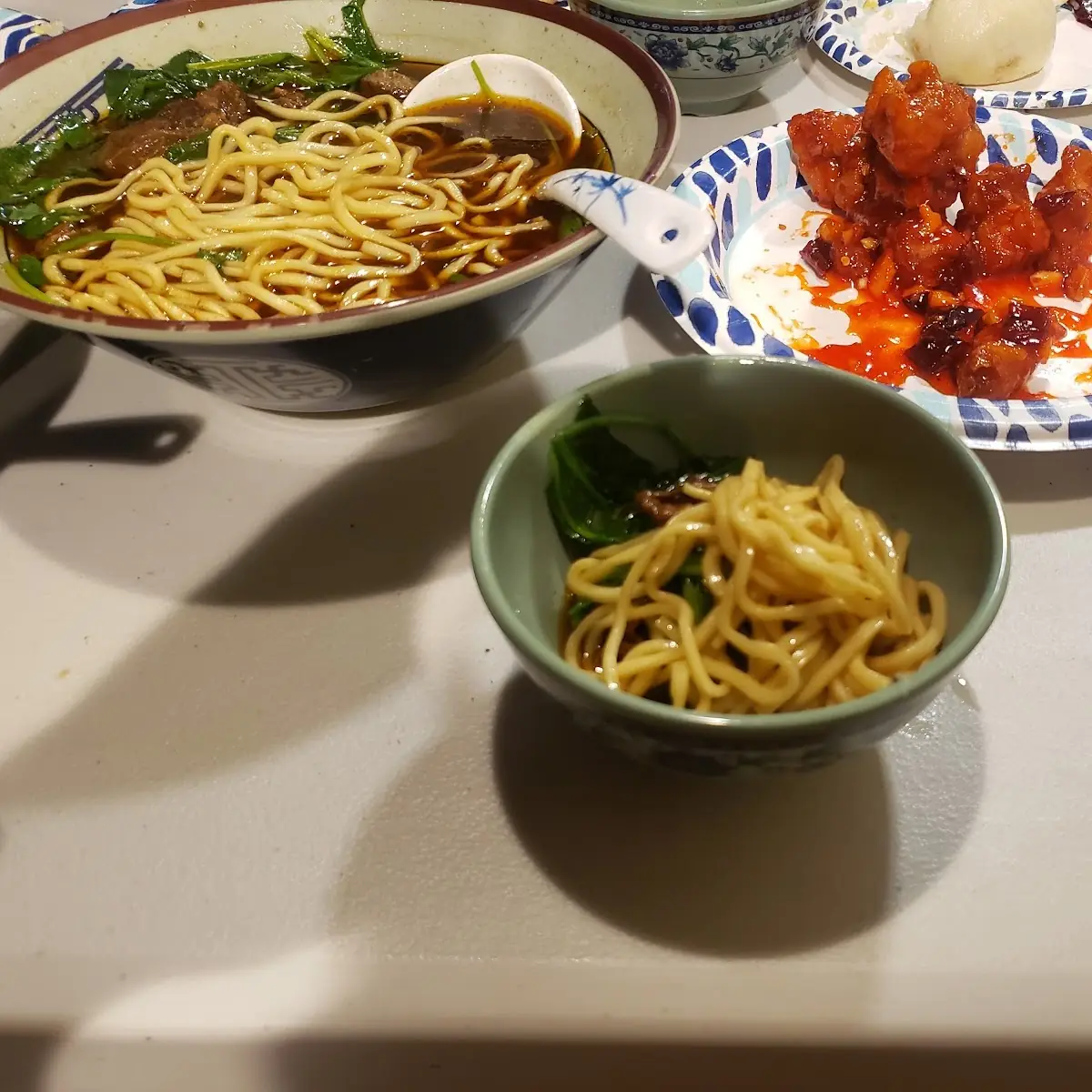 Orange Chicken Beef Noodle Soup