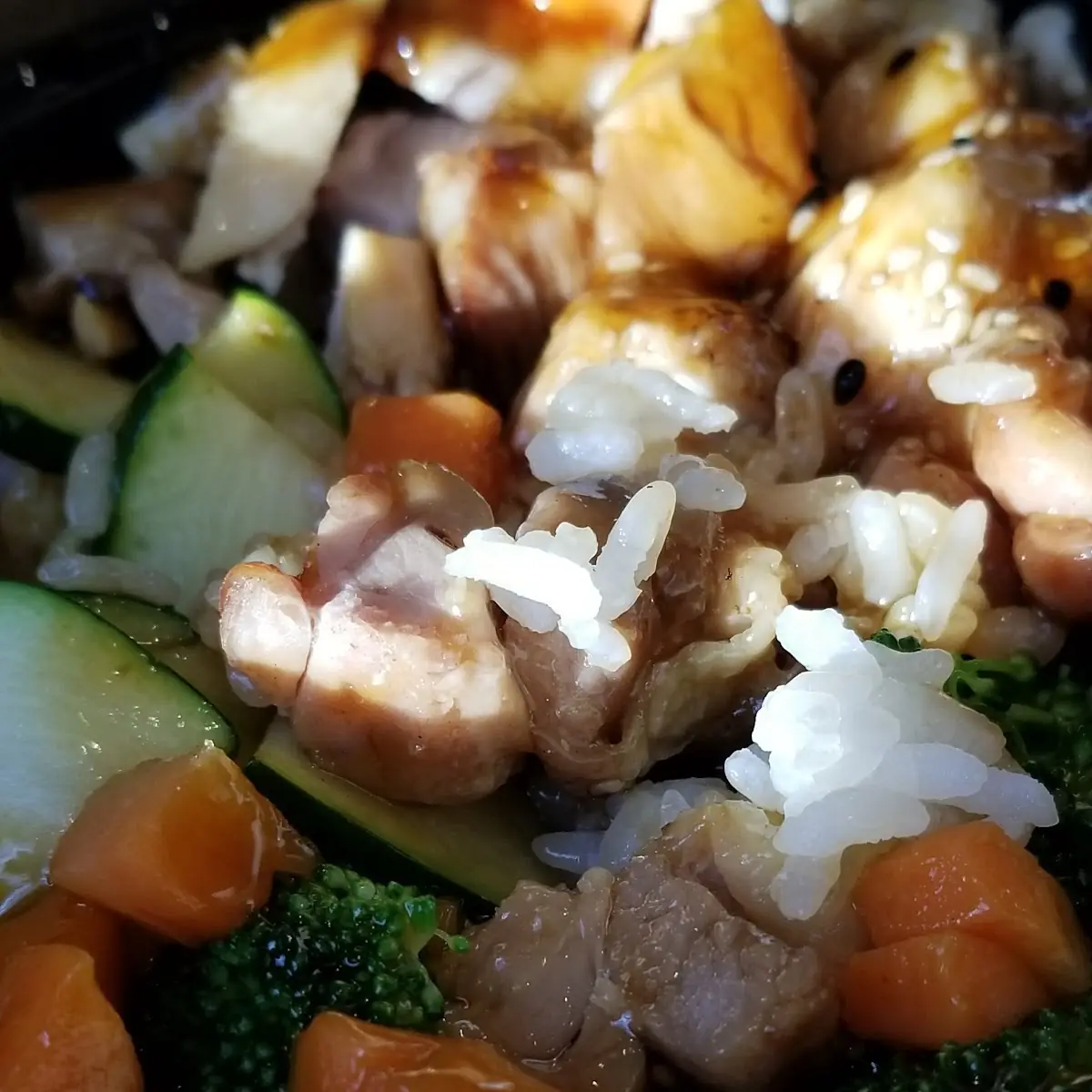 Chicken Carrot Broccoli Rice Bowl