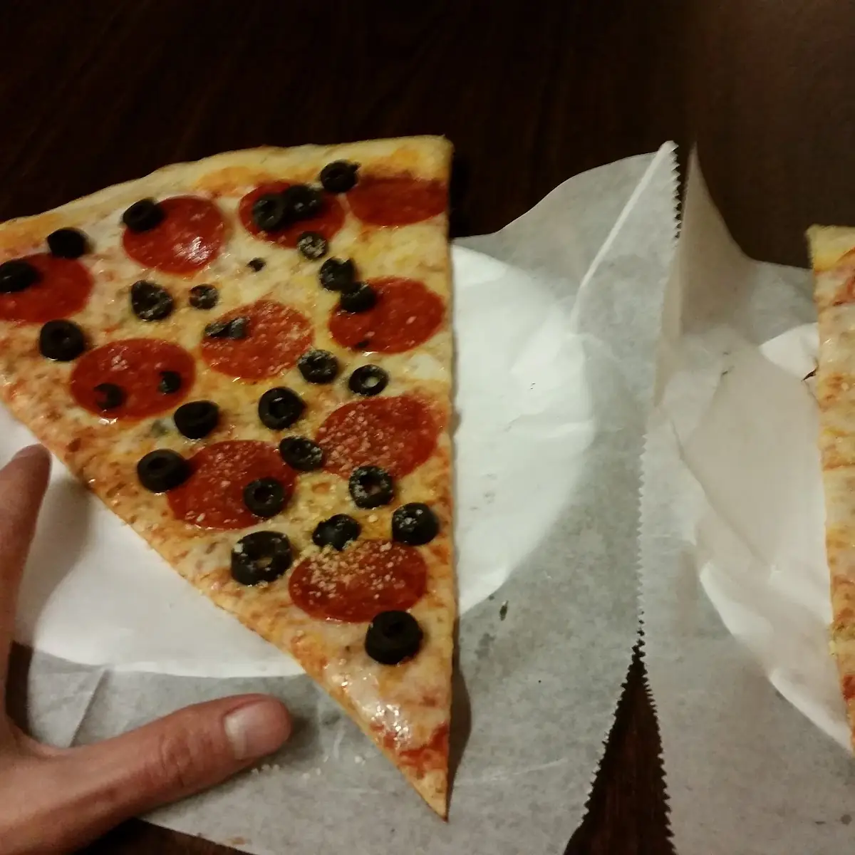 Large Slice of Pepperoni Pizza