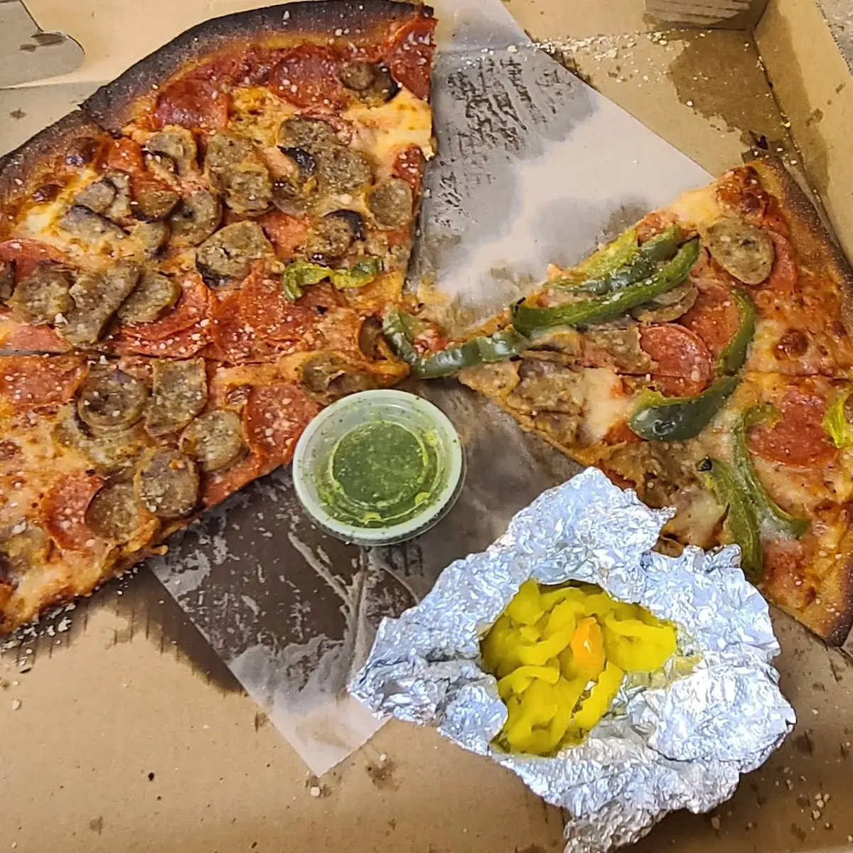 Pepperoni Sausage Bell Peppers