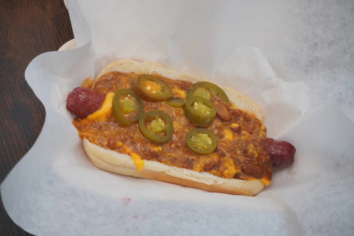 Hot Dog with Chili Beans