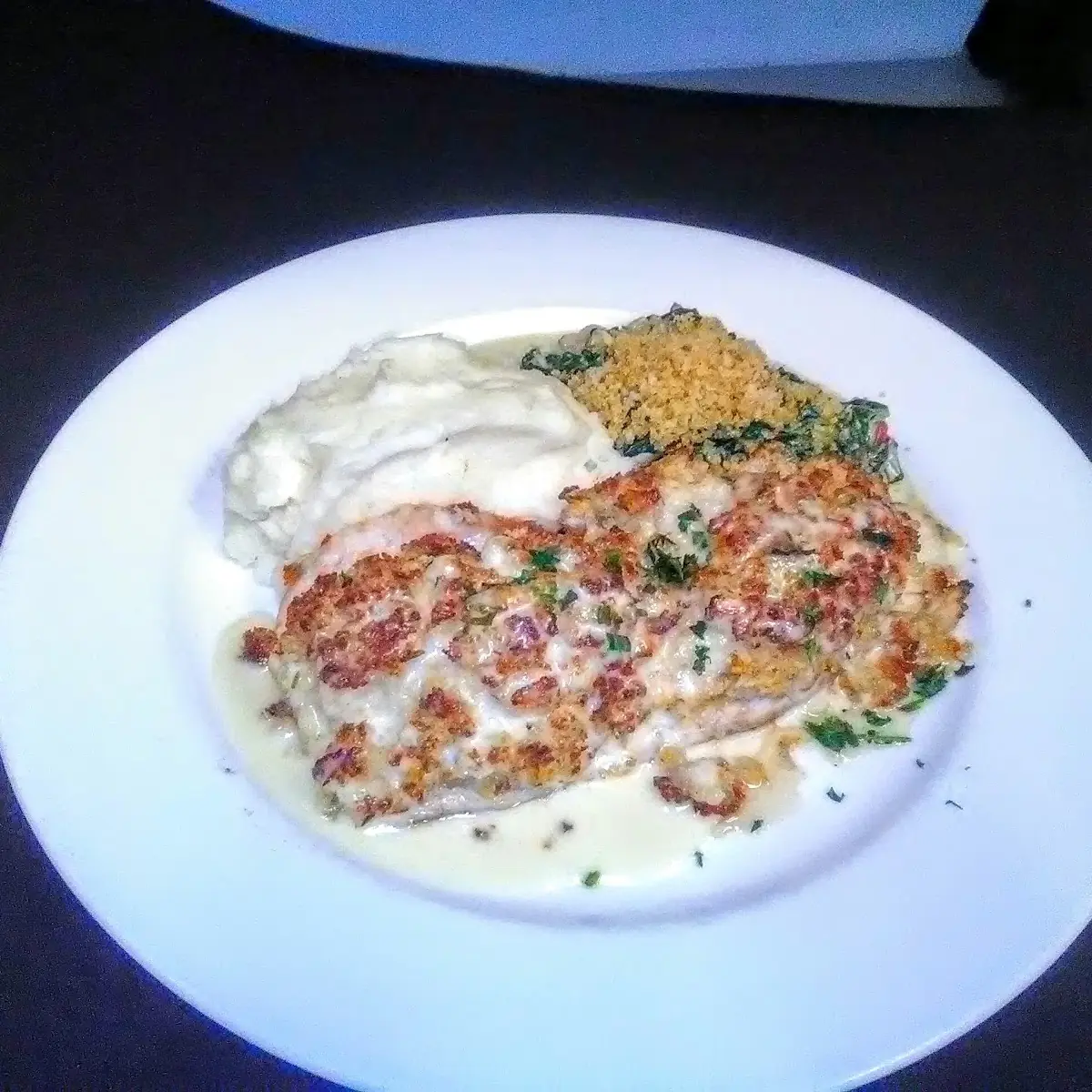 Spinach and Garlic Mashed Potatoes