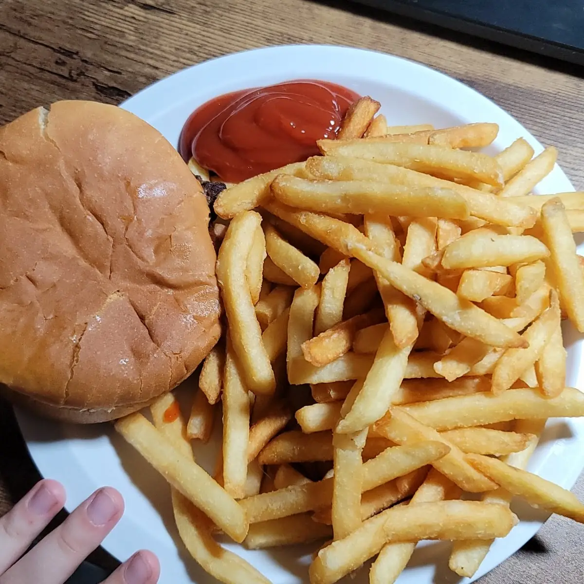 Bacon Cheeseburger and Fries