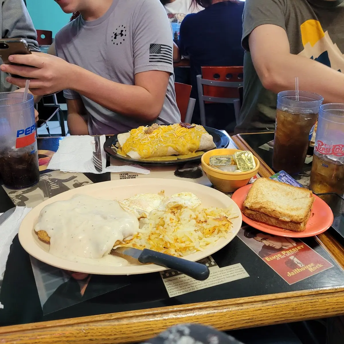 Chicken Fried Steak with Hash Browns
