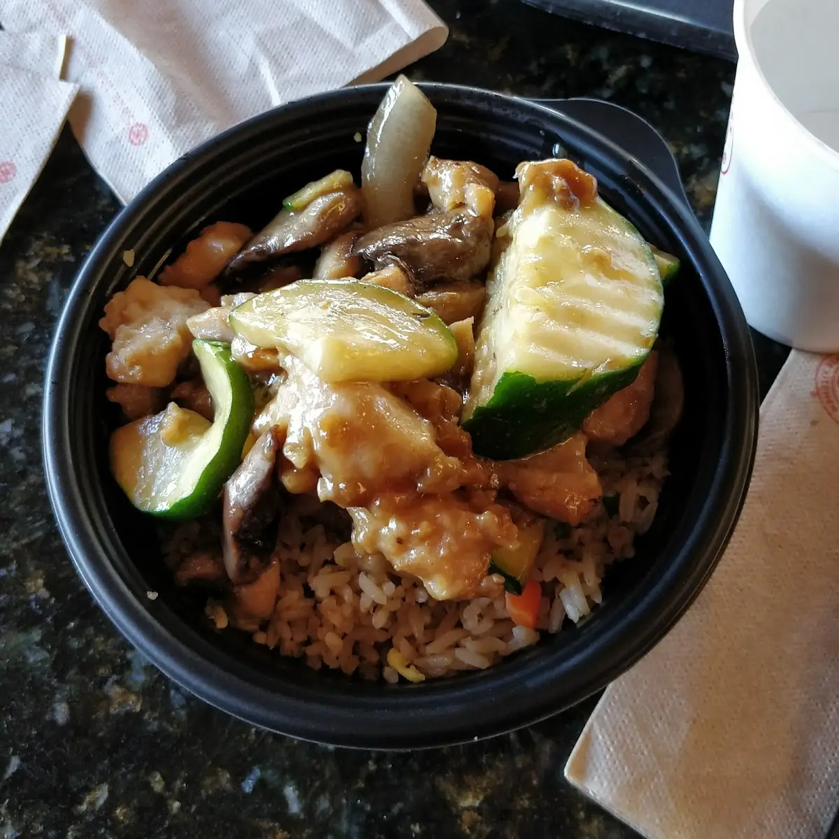 Mushroom Chicken Bowl
