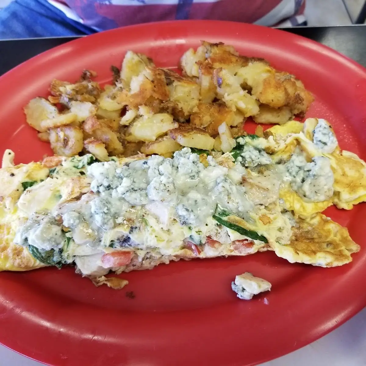 Spinach Feta Cheese Omelette