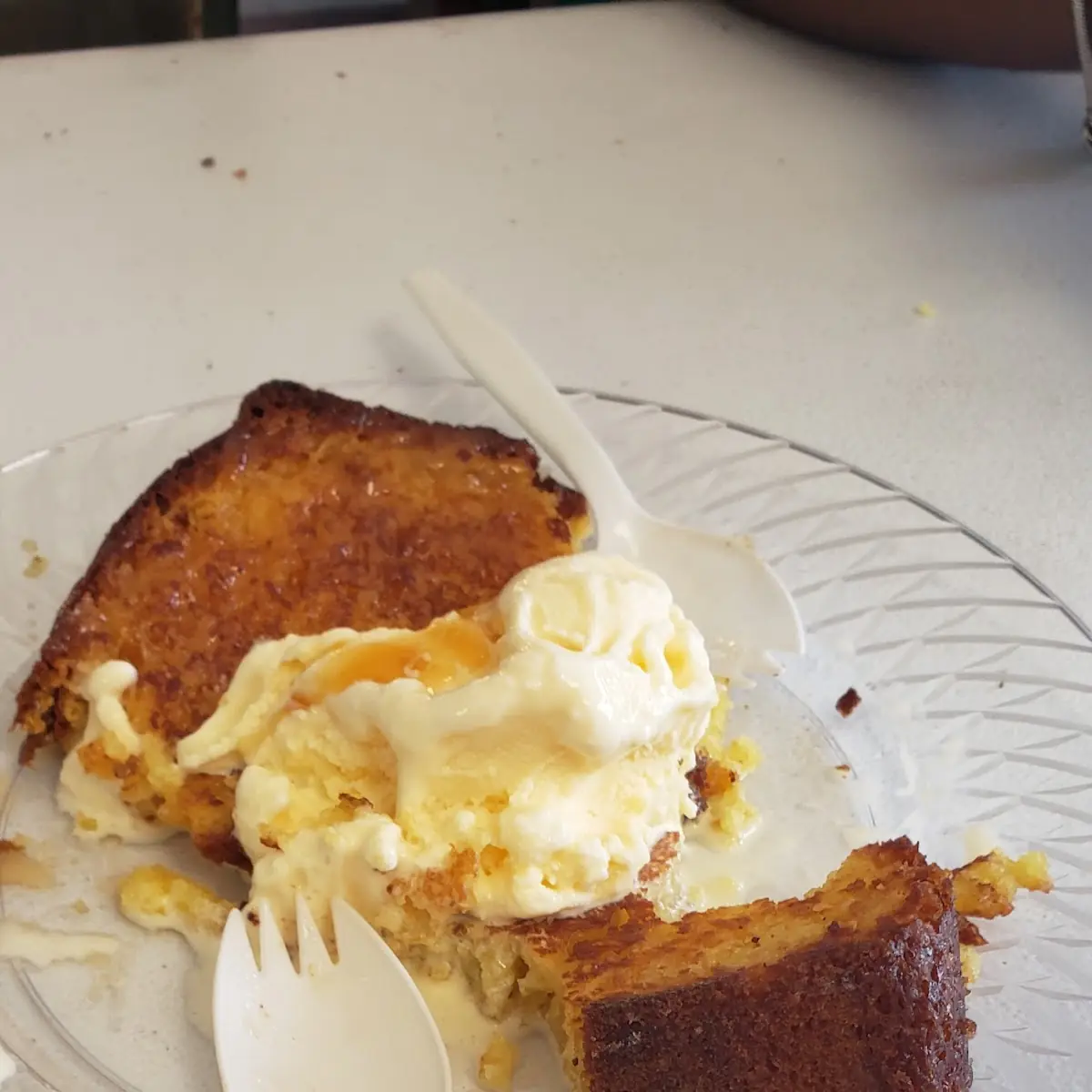 Old Fashion Fried Pound Cake Slice Lemon or Regular Flavor