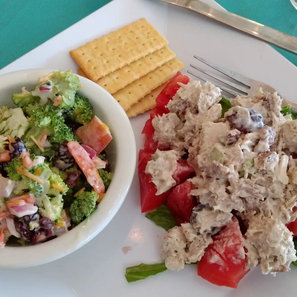 Chicken Salad & Stuffed Tomato