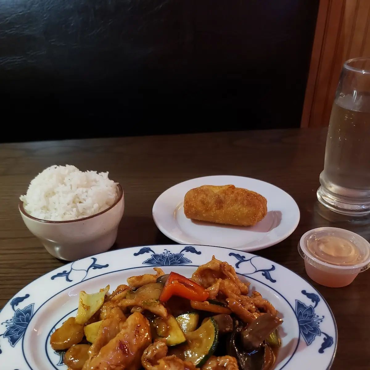 General TSO's Chicken Lunch Soecial with White Rice