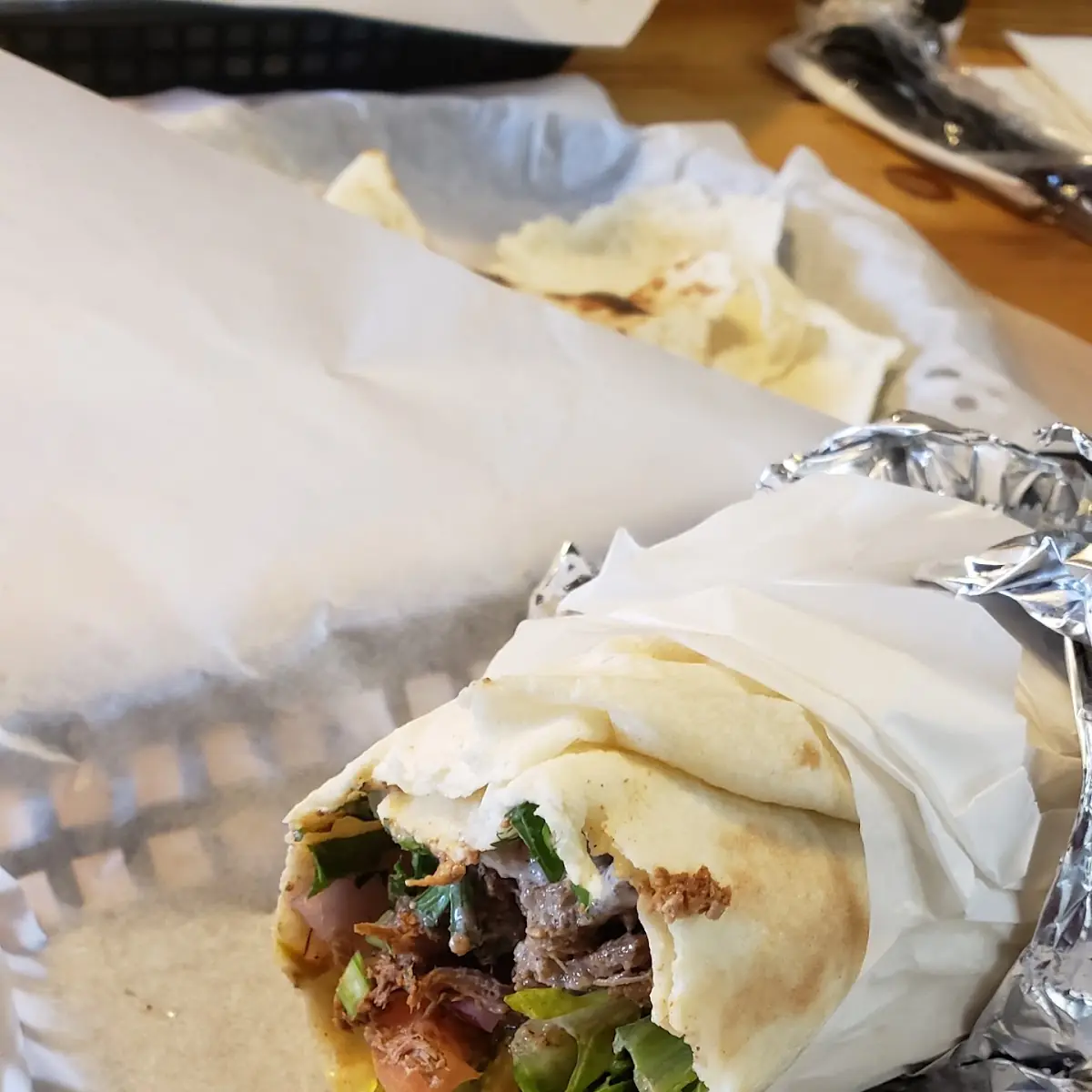 Lamb and Beef Gyro Wrap