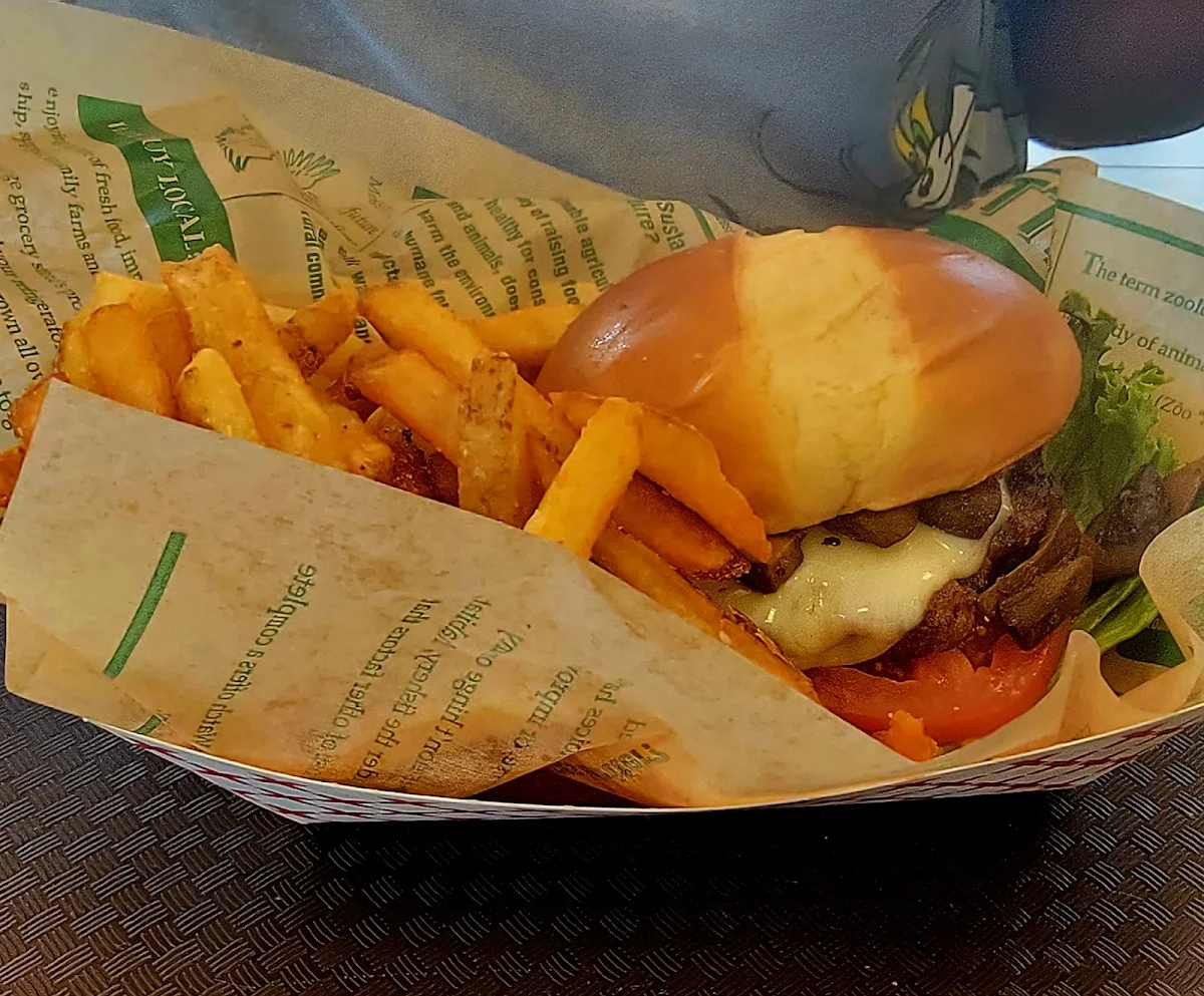 Mushroom Swiss Burger