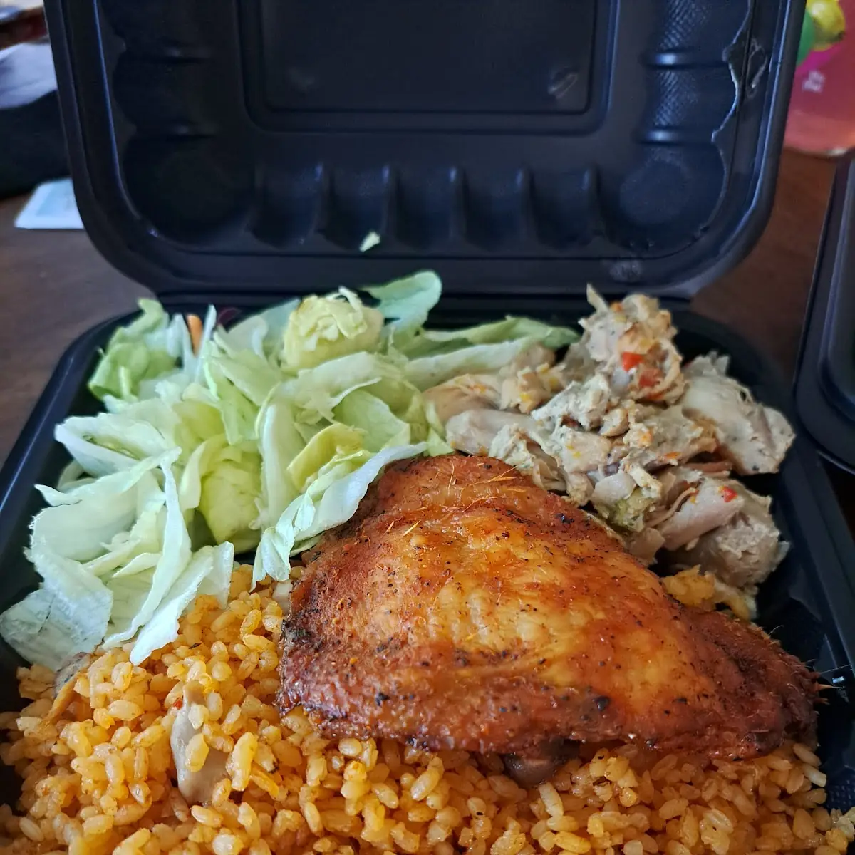 Medium Chicken and Rice and Salad
