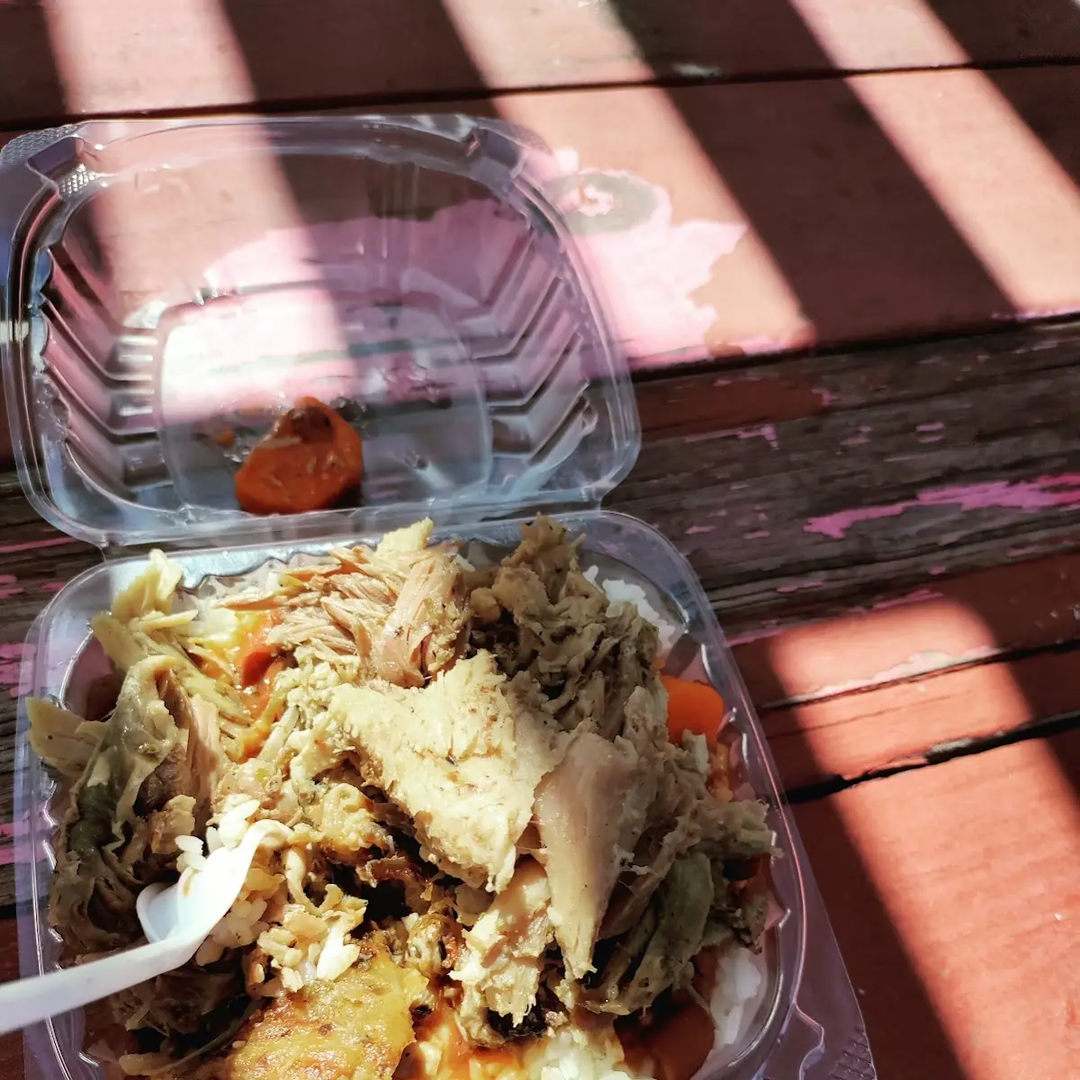 Pernil with White Rice and Beans