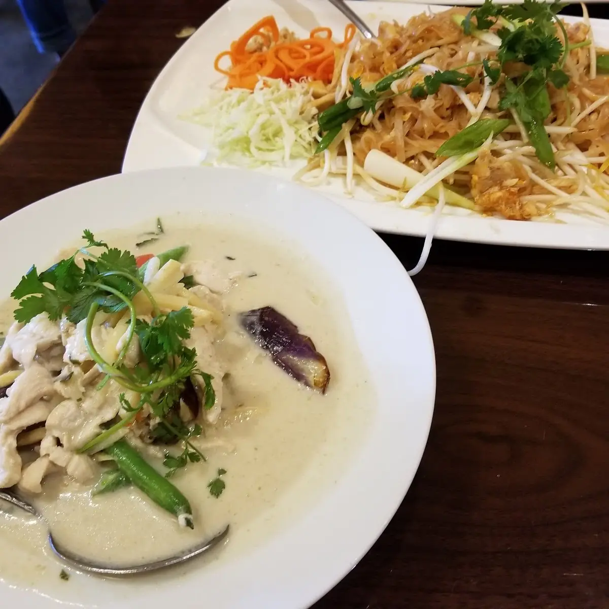 Pad Thai & Curry Chicken with Squash