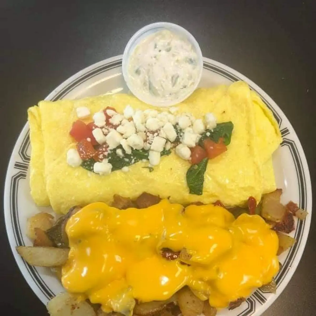 3x3 Meat & Cheese Omelet