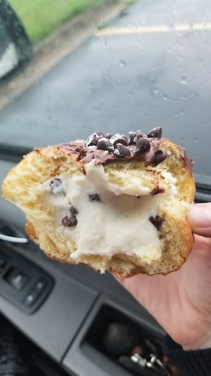 Cannoli Donut with Chocolate Chips