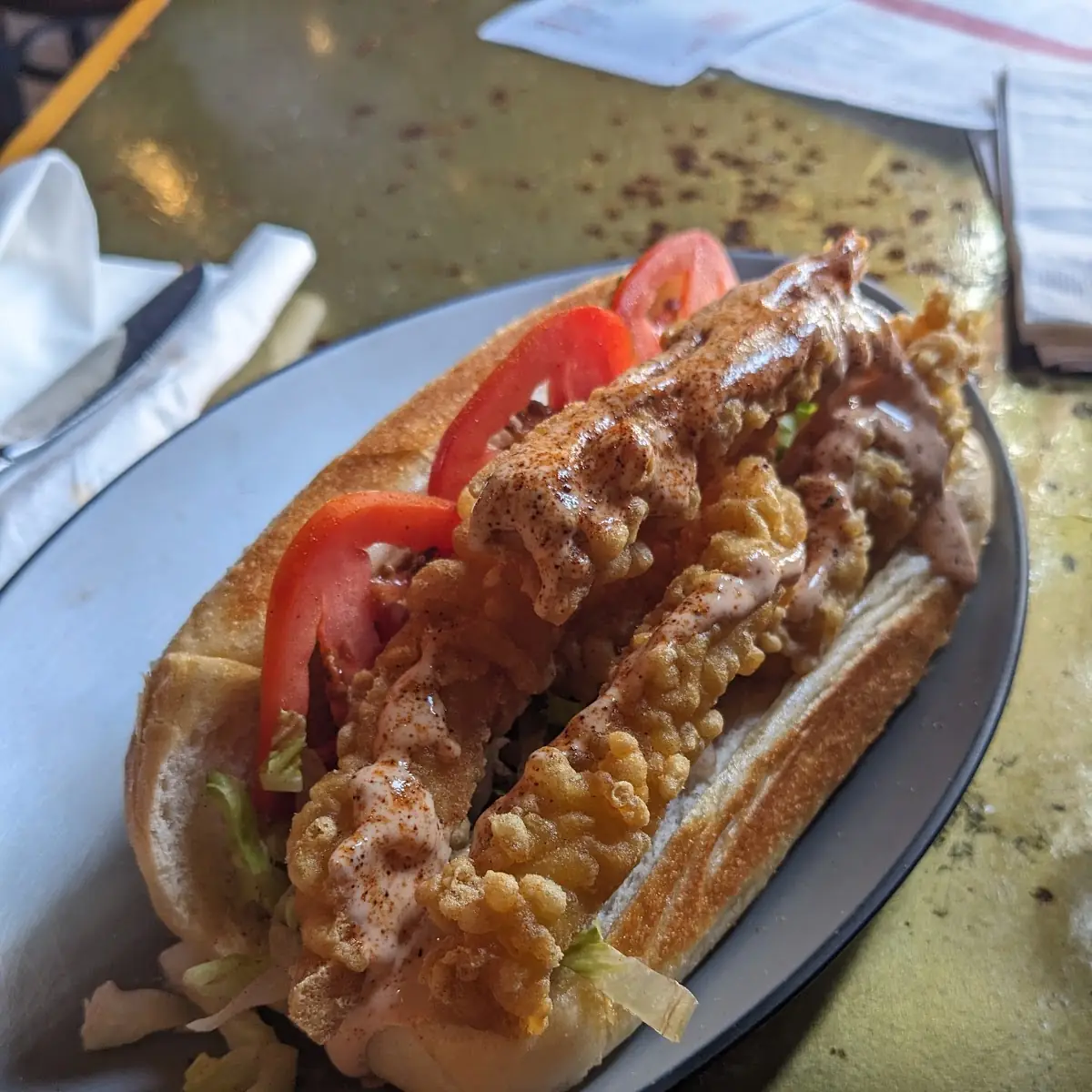 Shrimp Tempura PO’ Boy