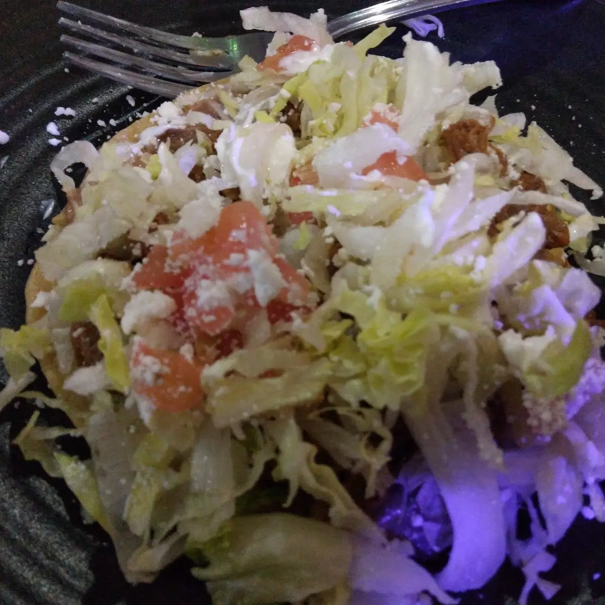 Attacked Beef Tostada