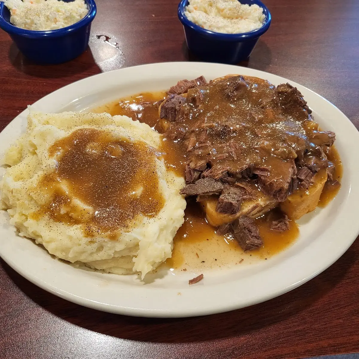 Open Faced Roast Beef Sandwich