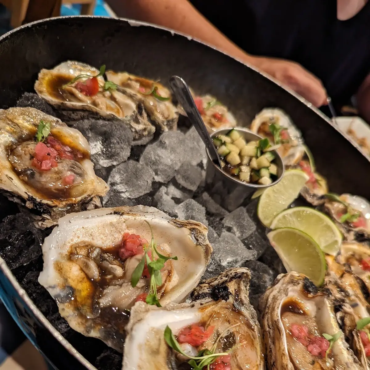 Oysters on Ice with Lime
