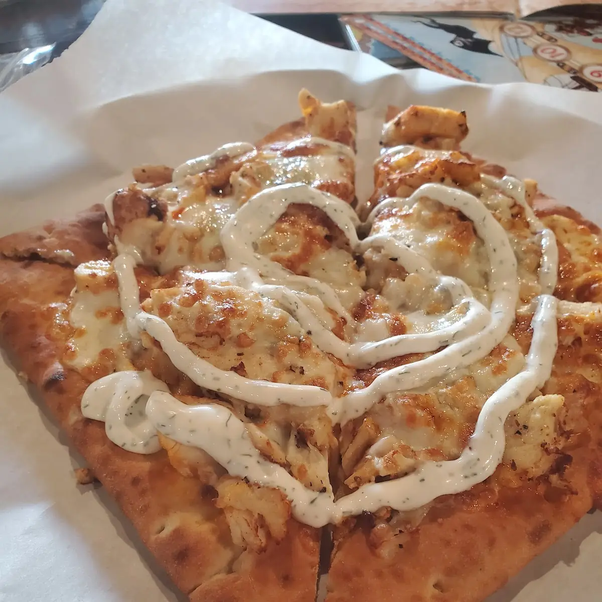 Buffalo Chicken Flatbread
