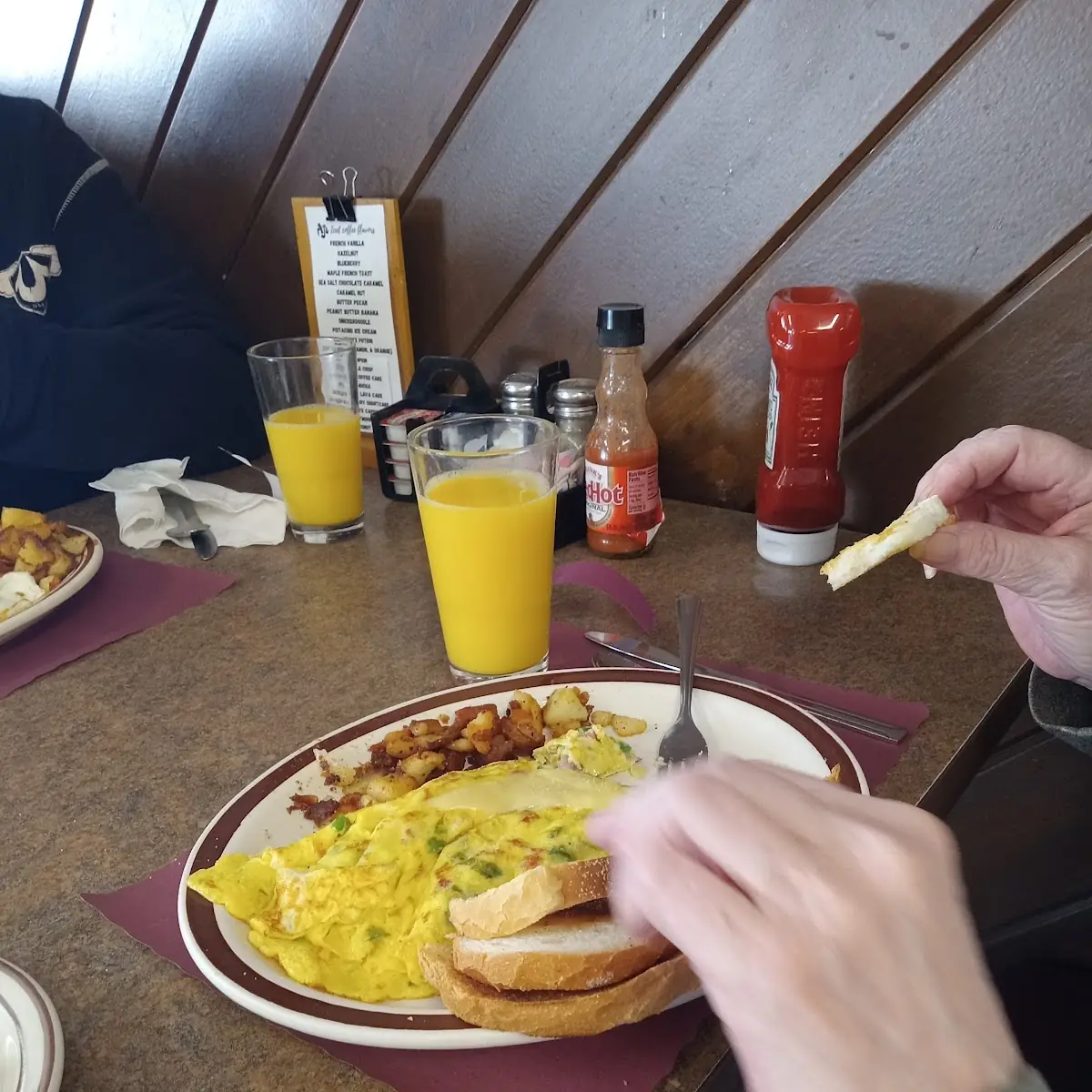 Western Omelette and Eggs Home Fries